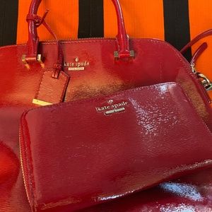Kate Spade Patent Red Leather Purse & Wallet